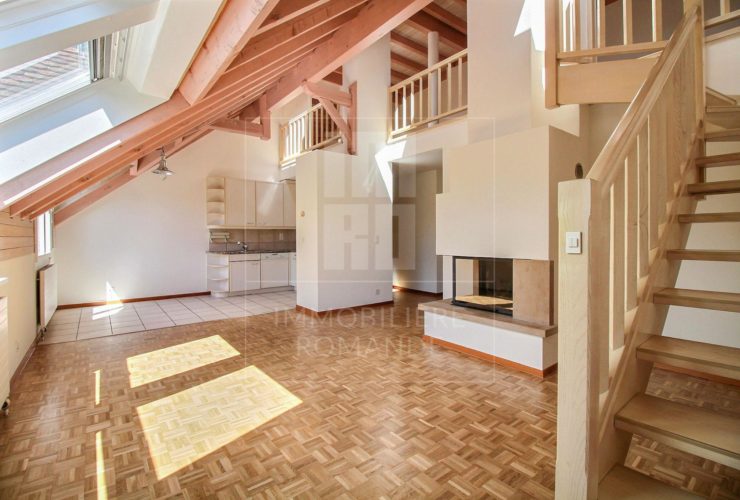 Lumineux duplex de 4,5 pièces au centre du village