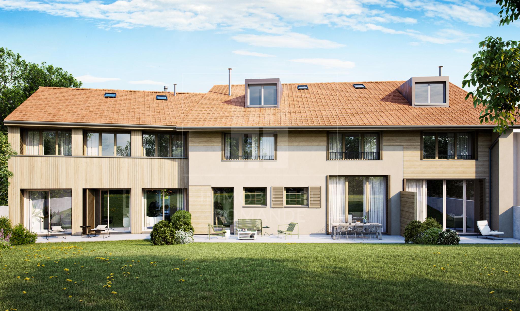 "Les Clarines" - Villa de 7 pièces de 320 m2 située en plein cœur du village de Choulex