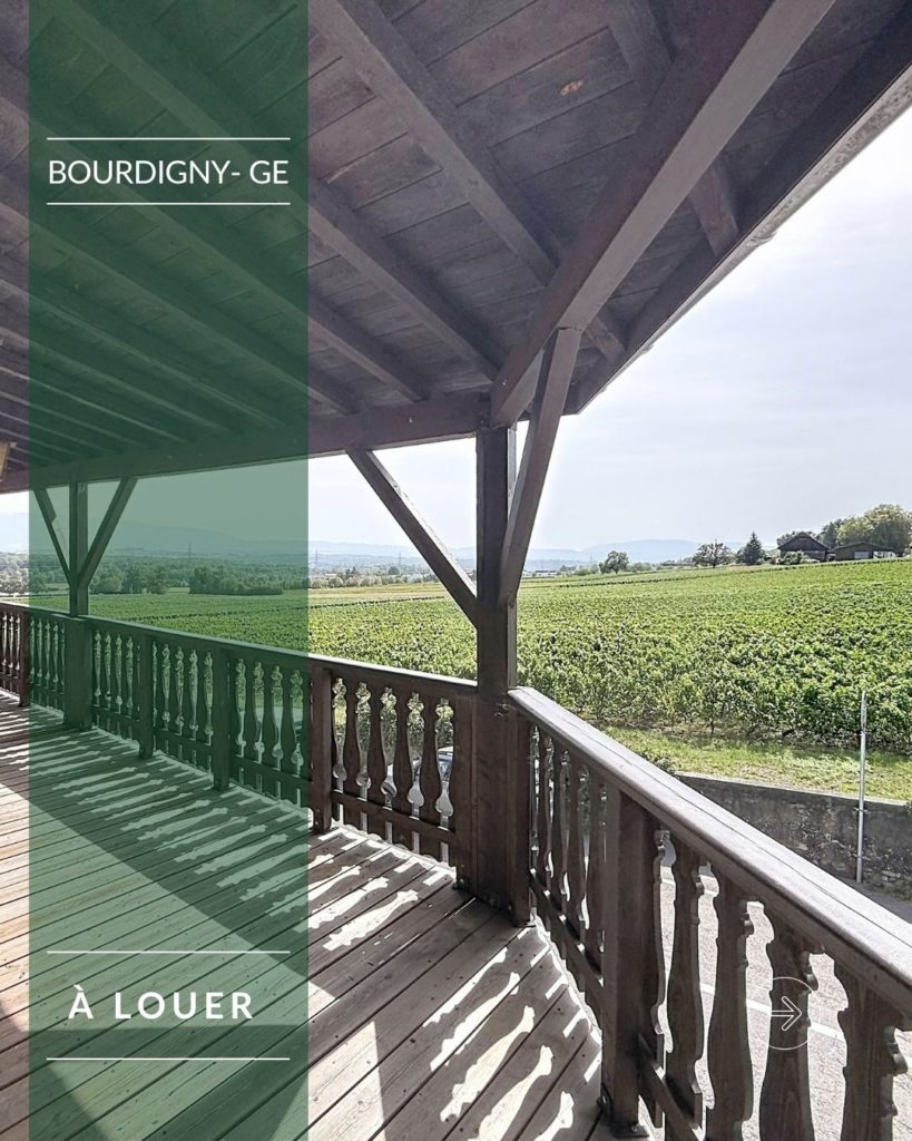 Nouvelle location – Bourdigny (GE)