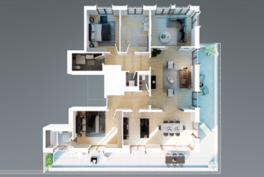 Magnifique appartement de 6 pièces en attique