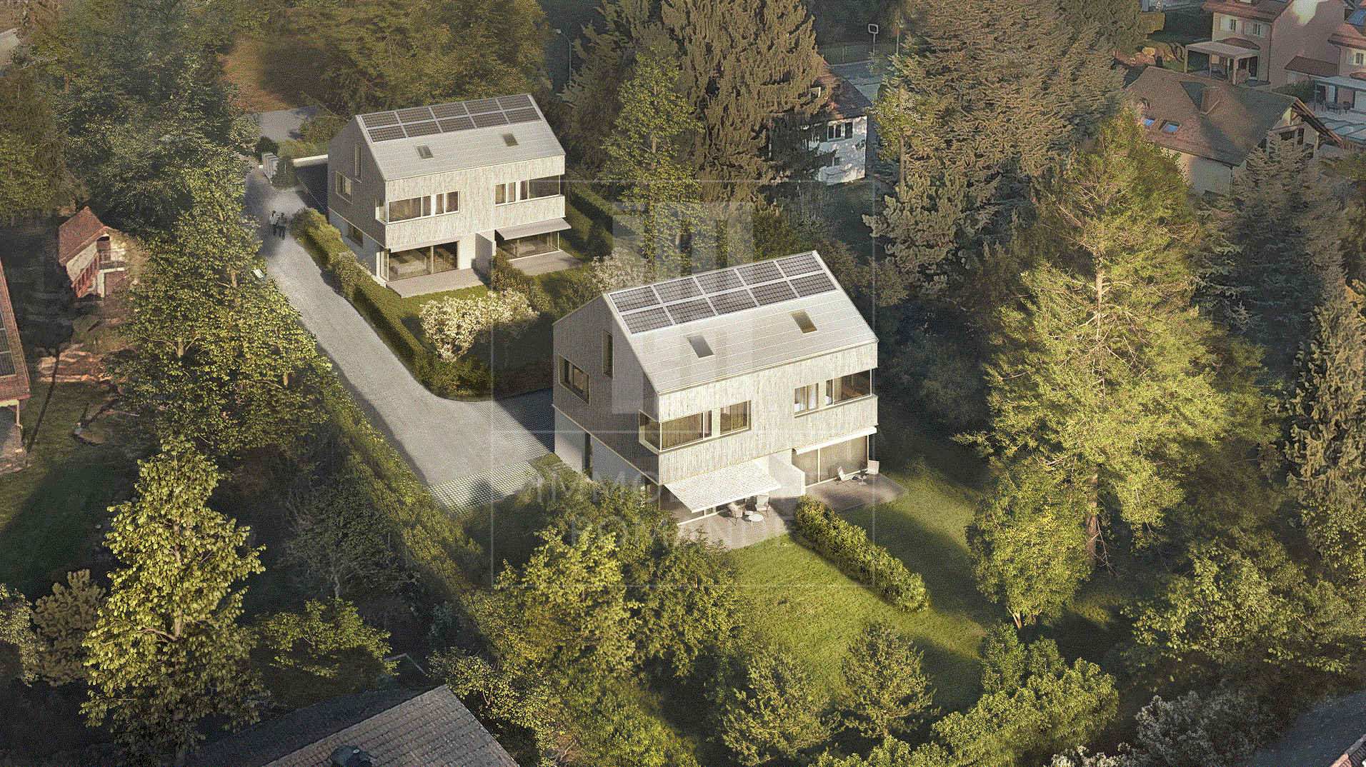 Villas jumelées à proximité immédiate de Lausanne